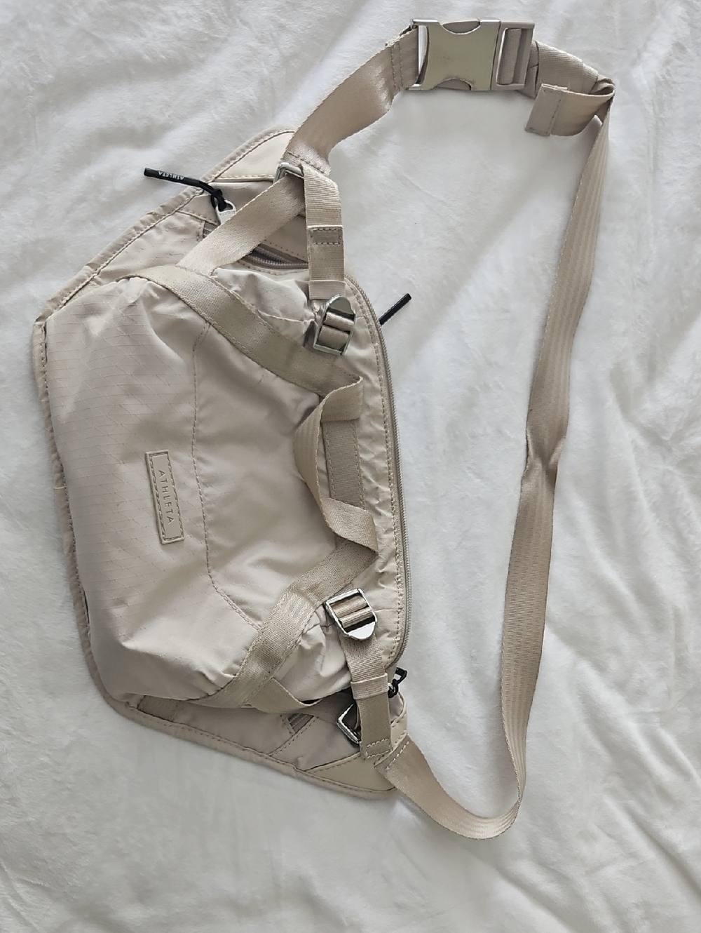 Beige Athleta Large Crossbody Bag